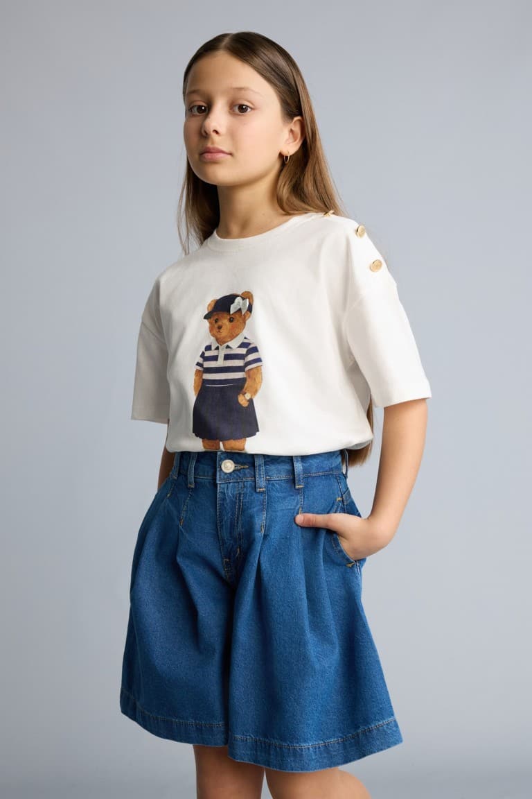 100% Cotton Jean Shorts Girls