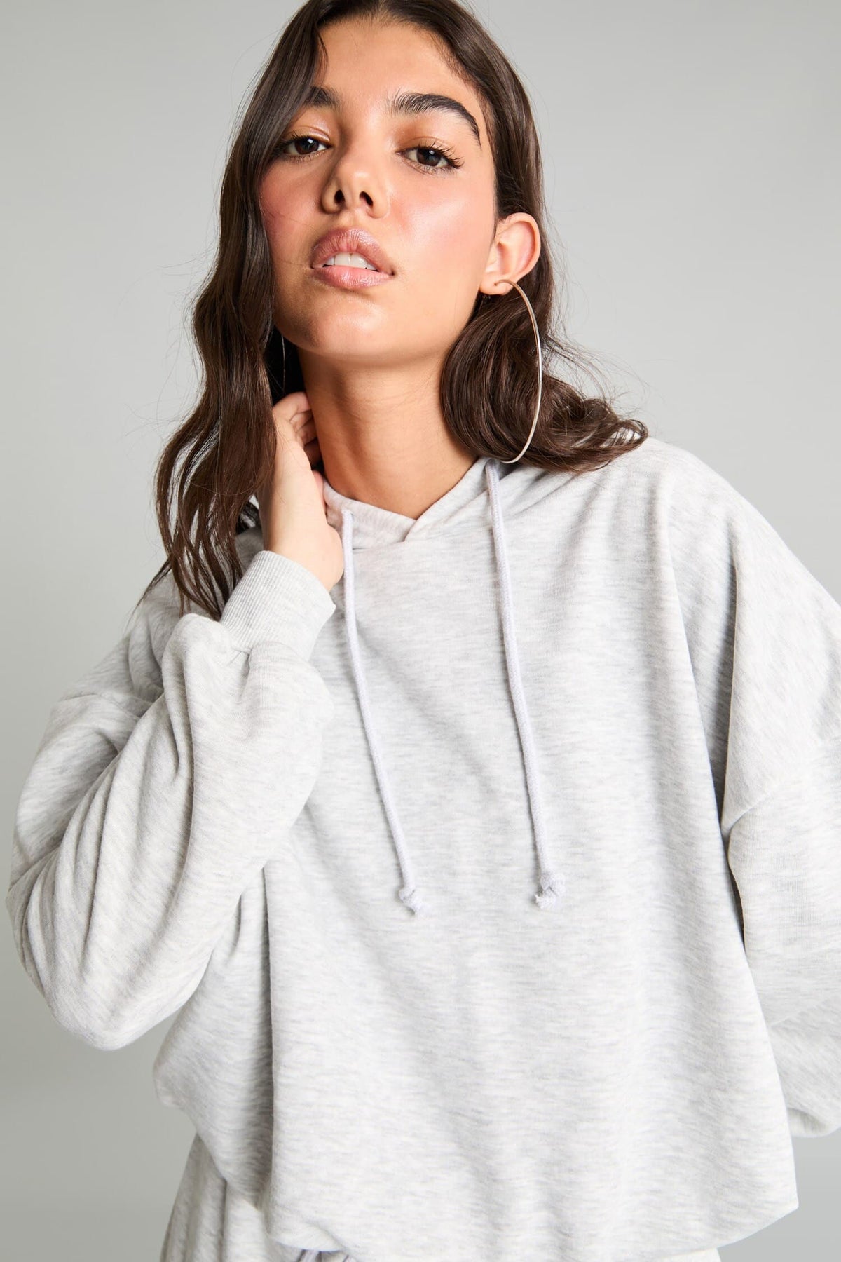Balloon Fit Hooded Sweatshirt Main image