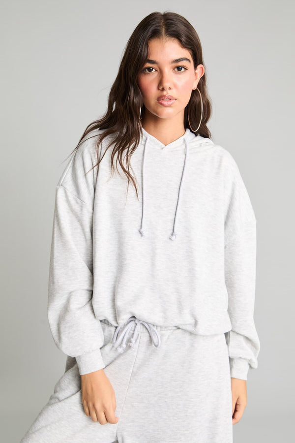 Balloon Fit Hooded Sweatshirt