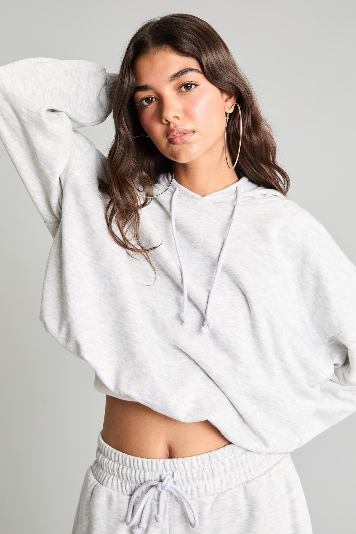 Balloon Fit Hooded Sweatshirt