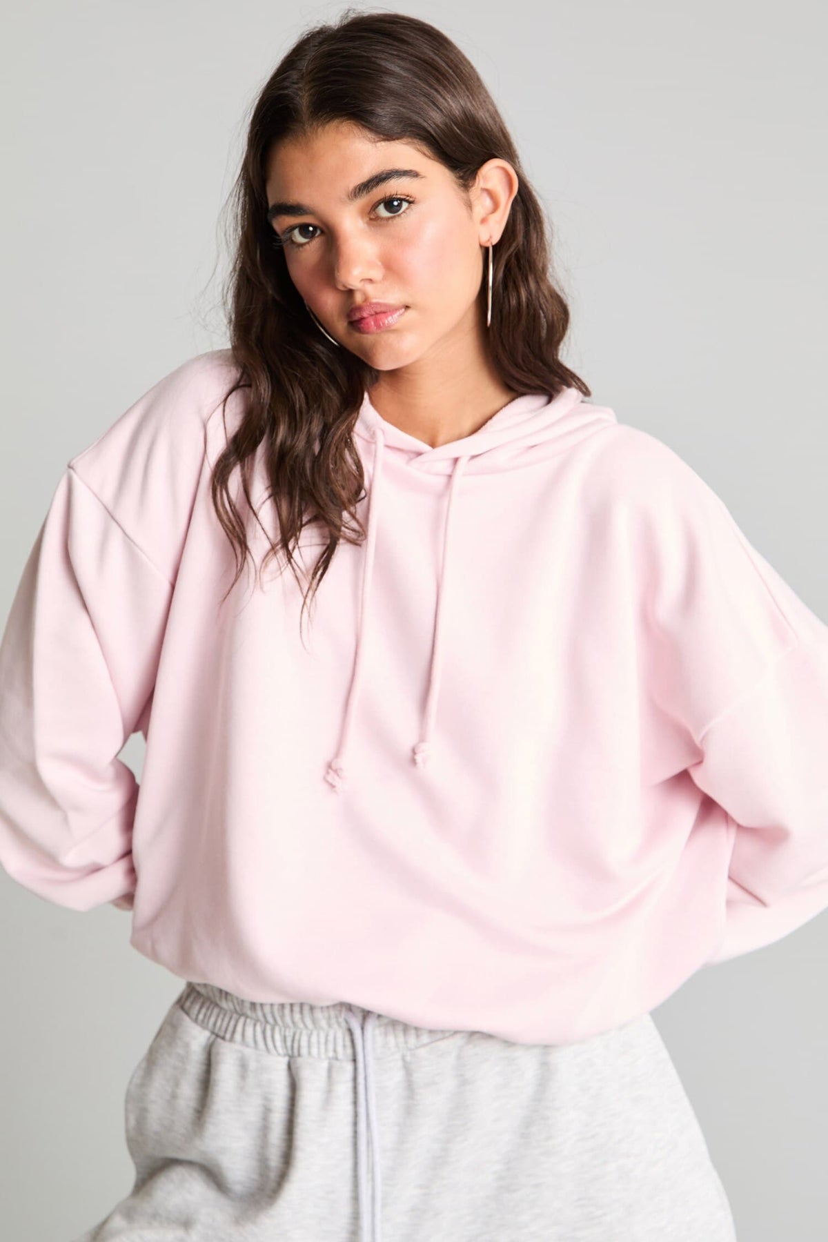 Balloon Fit Hooded Sweatshirt