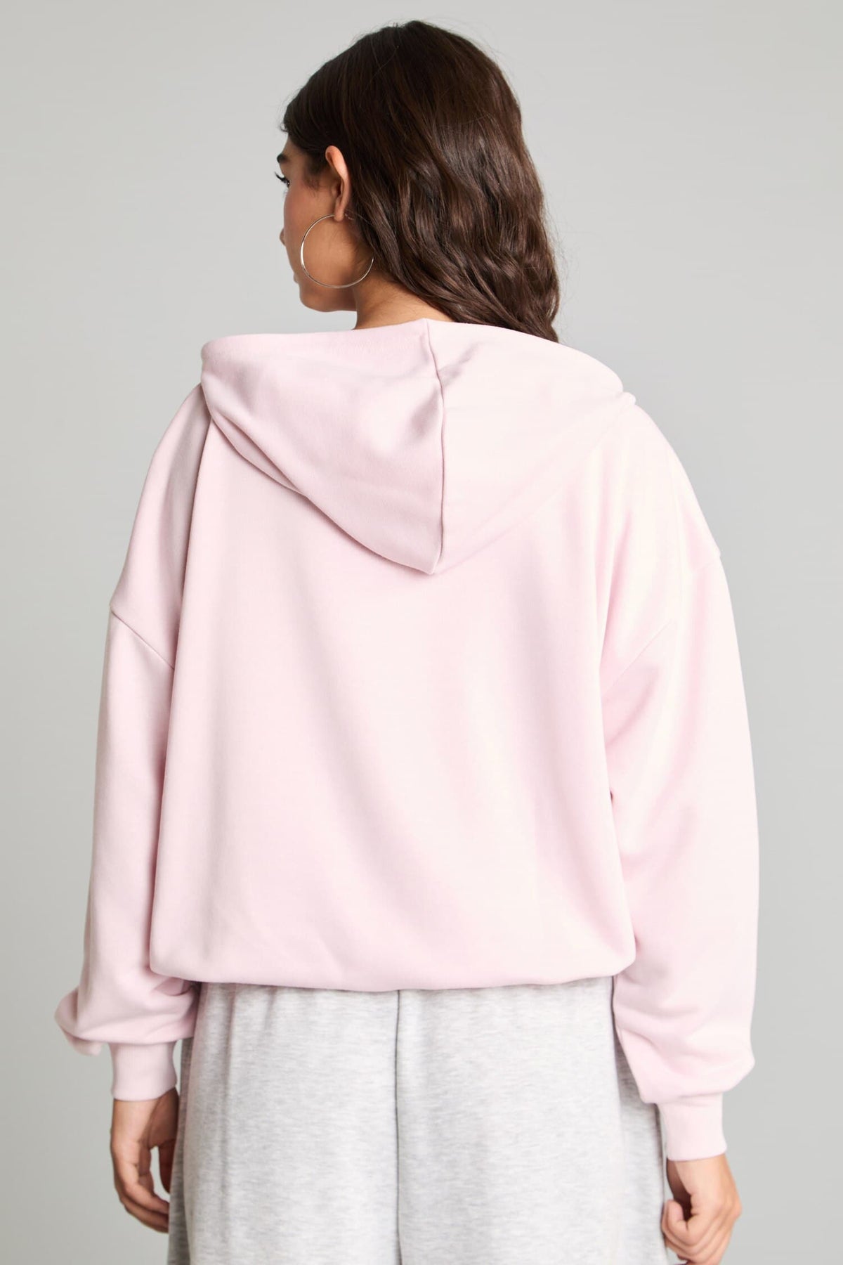 Balloon Fit Hooded Sweatshirt