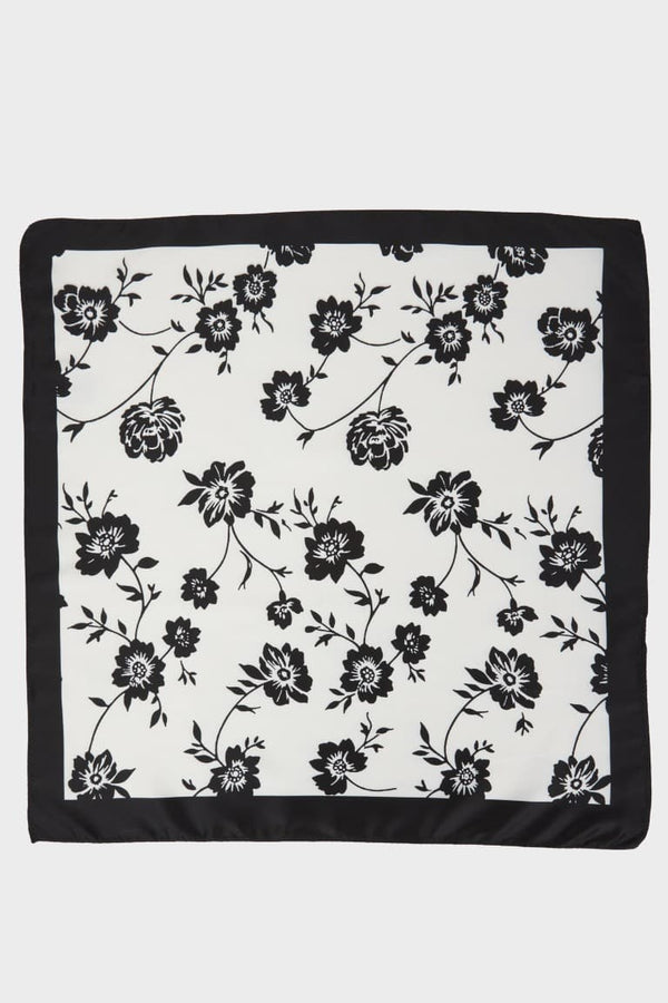 Patterned Satin Scarf Girl