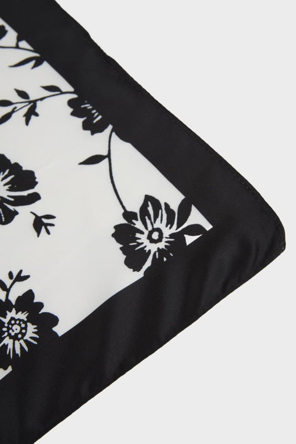 Patterned Satin Scarf Girl