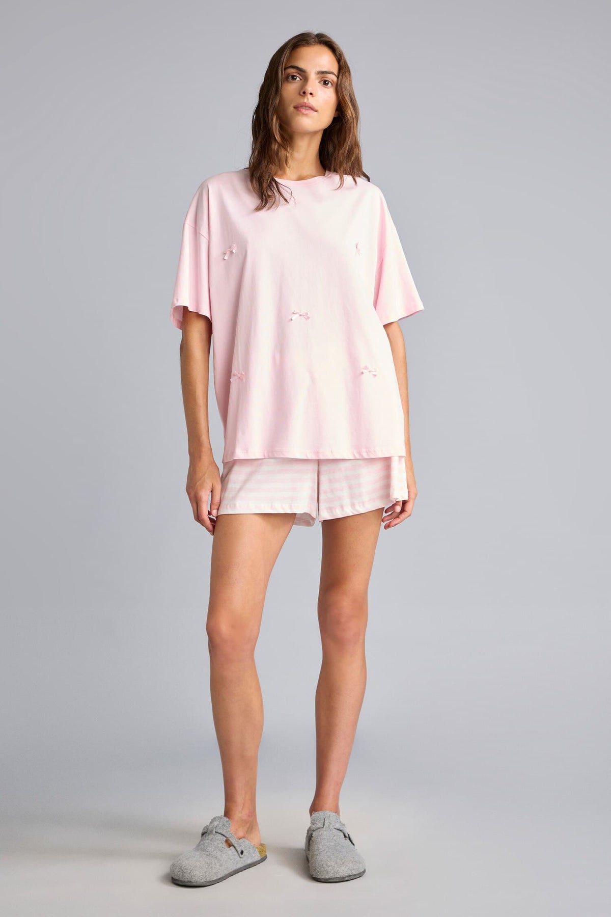 Regular Fit Short Sleeve Top Short Leg Shorts Pajama Set Main image
