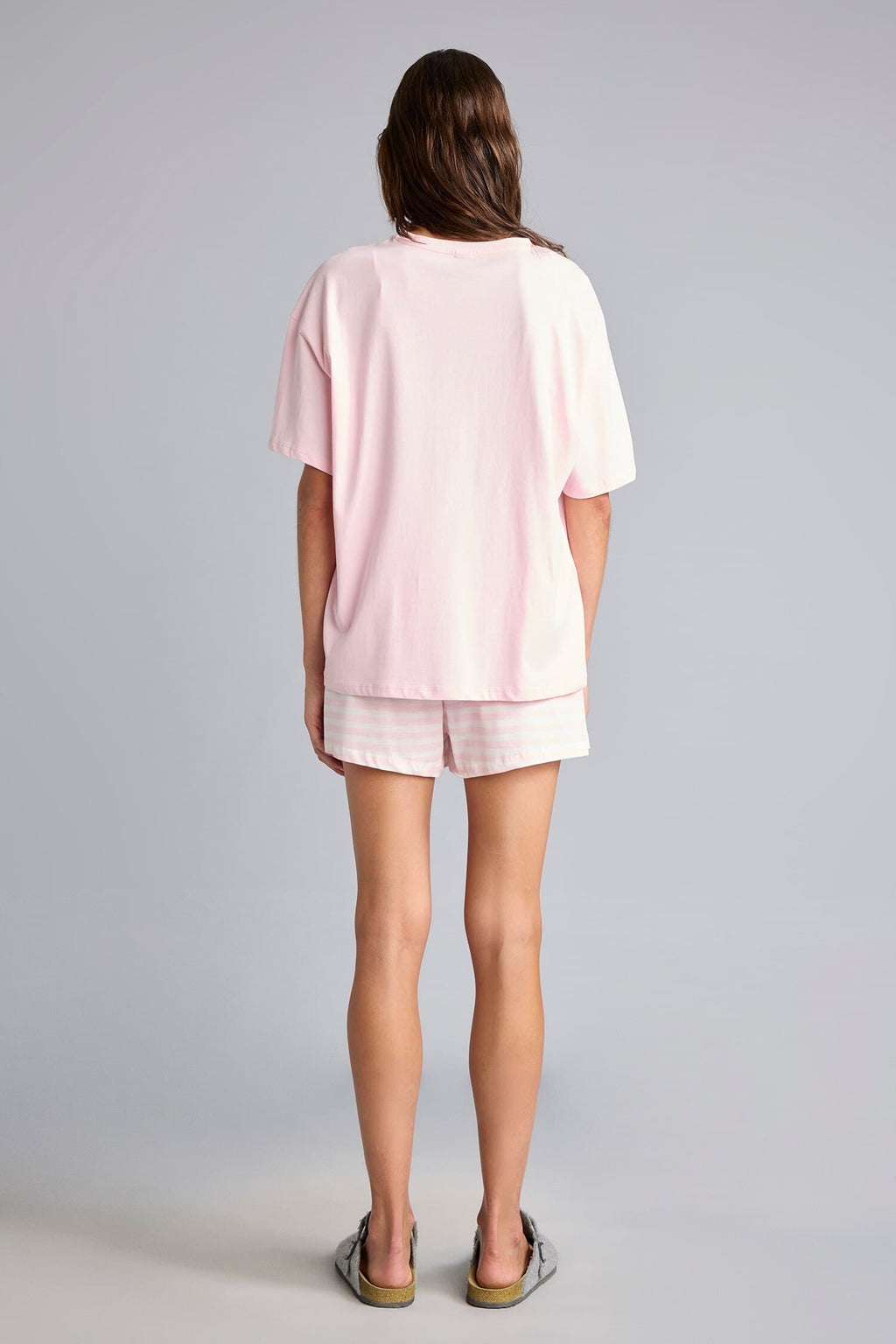 Regular Fit Short Sleeve Top Short Leg Shorts Pajama Set