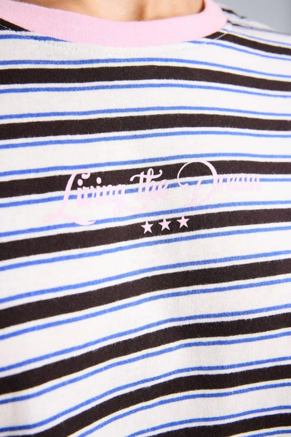 Overless Crew Neck Printed Short Sleeve T-Shirt