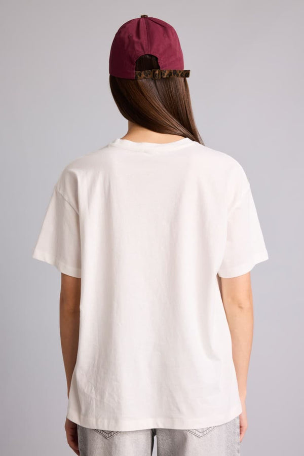 100% Cotton Overless Crew Neck Printed Short Sleeve White T-Shirt