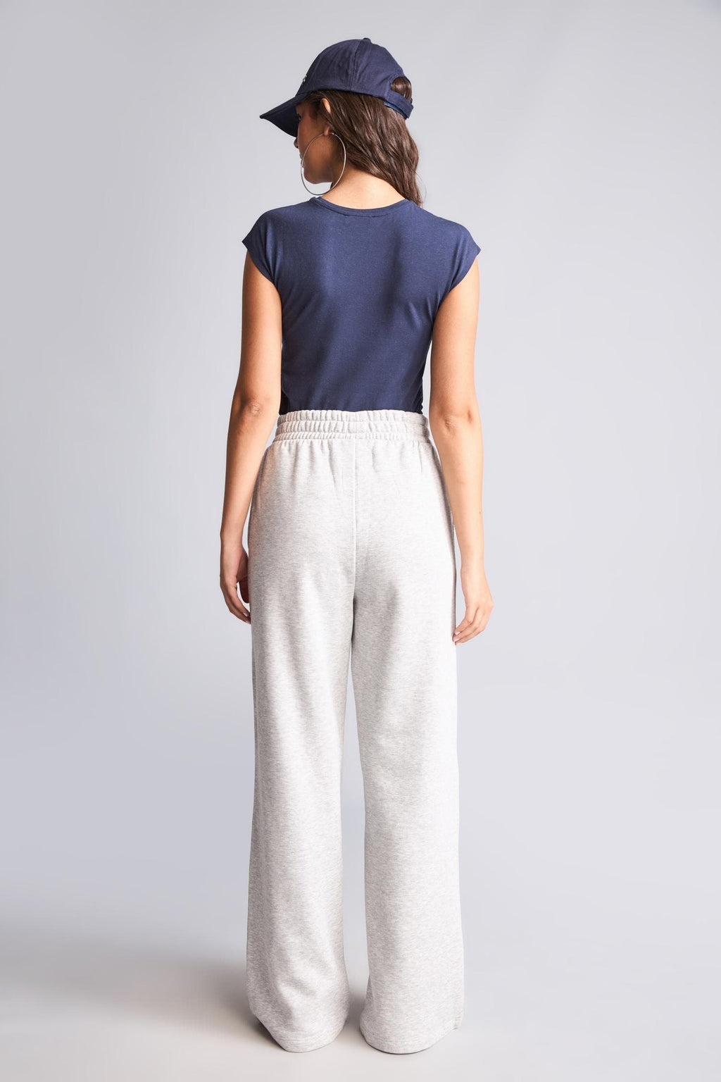 Wide Leg Embroidered Thick Fabric Trousers