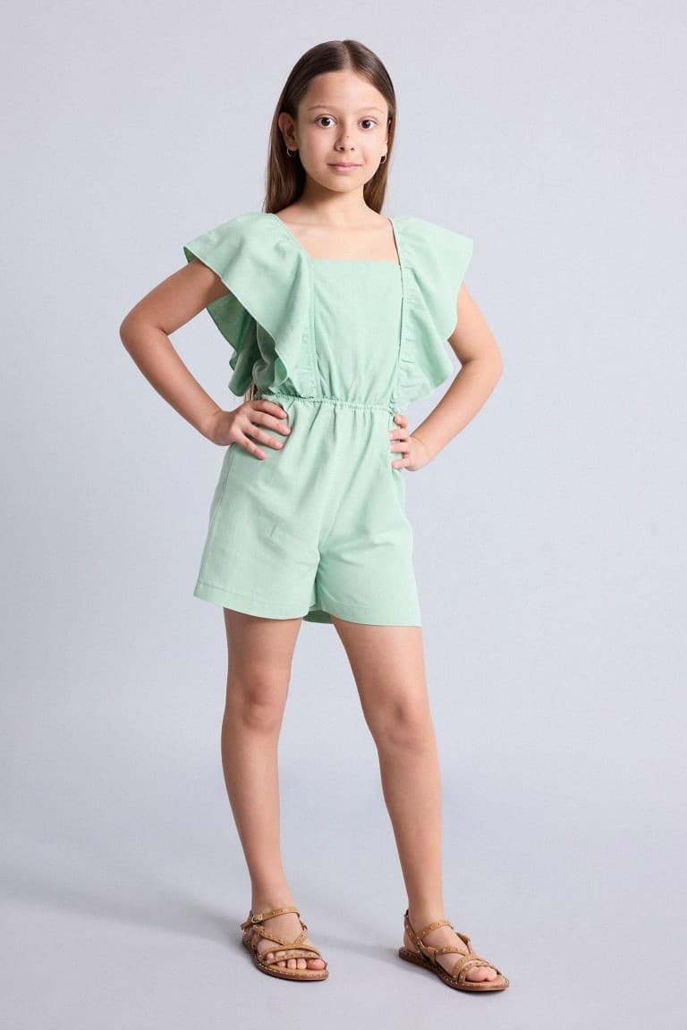 Linen Jumpsuit Girl
