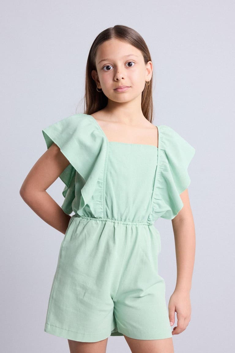 Linen Jumpsuit Girl