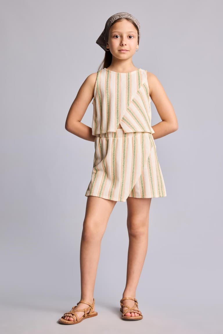 2 Pcs Vest Skirt Girls