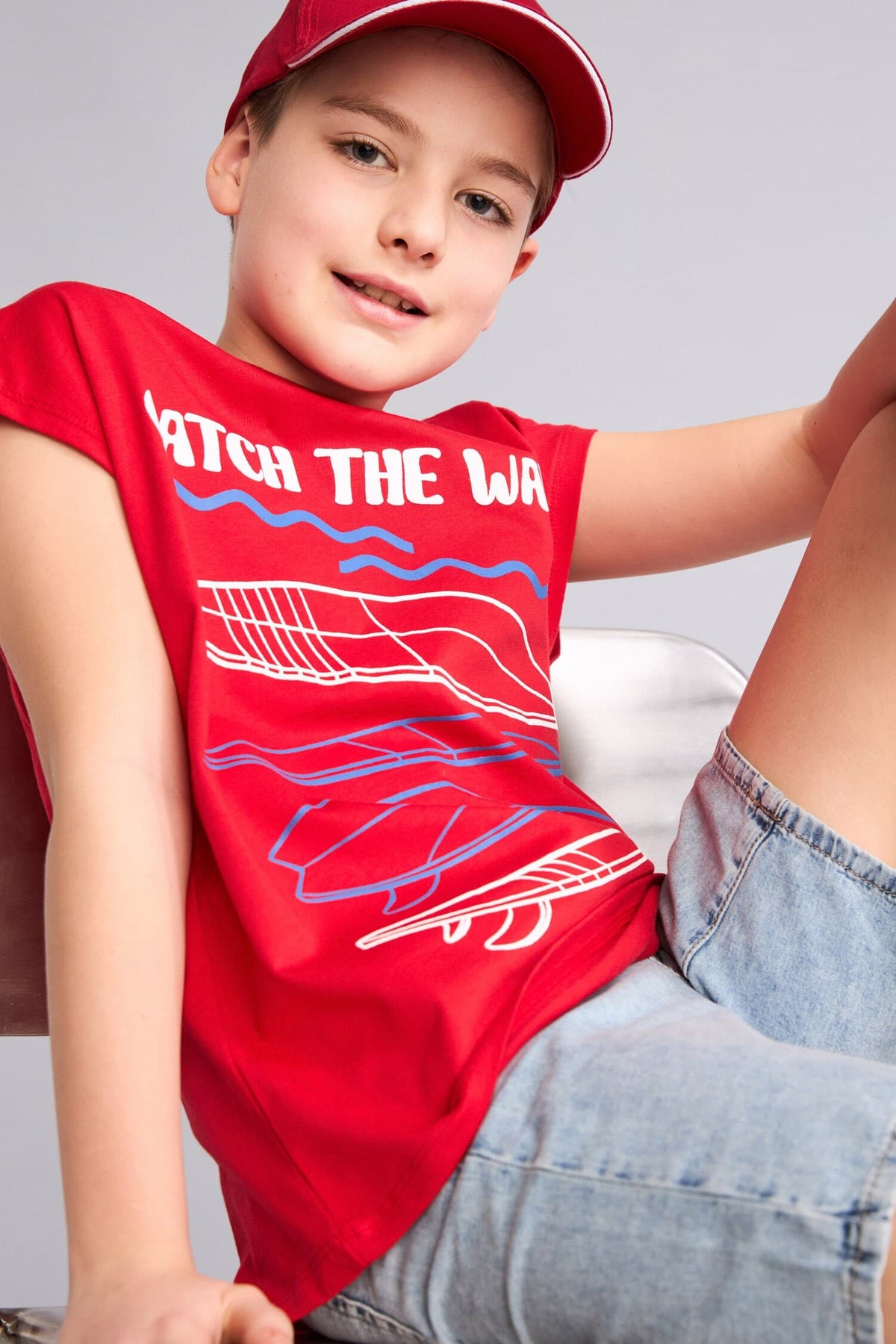 100% Cotton Crew Neck Undershirt Boy Main image