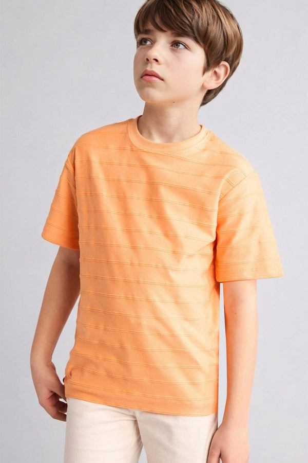100% Cotton New Regular Crew Neck Short Sleeve Blue T-Shirt Boy