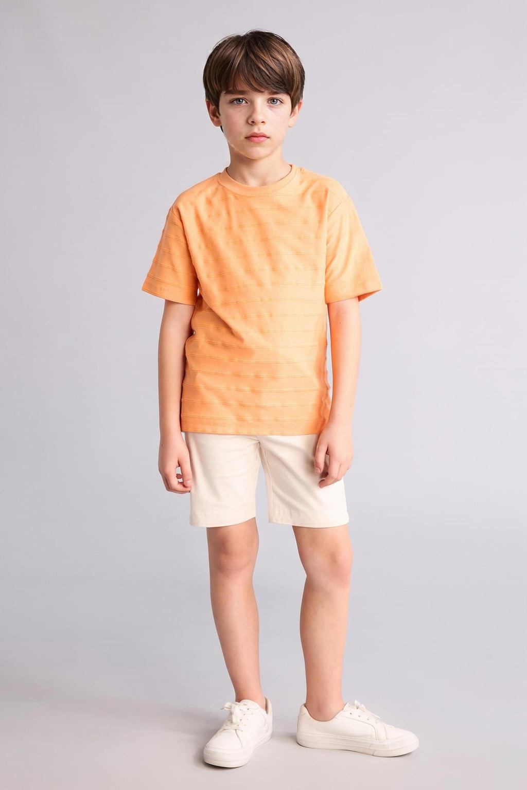 100% Cotton New Regular Crew Neck Short Sleeve Blue T-Shirt Boy
