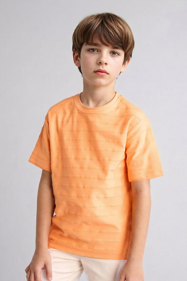 100% Cotton New Regular Crew Neck Short Sleeve Blue T-Shirt Boy