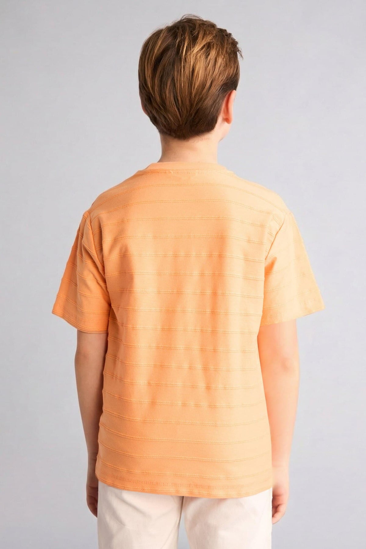 100% Cotton New Regular Crew Neck Short Sleeve Blue T-Shirt Boy