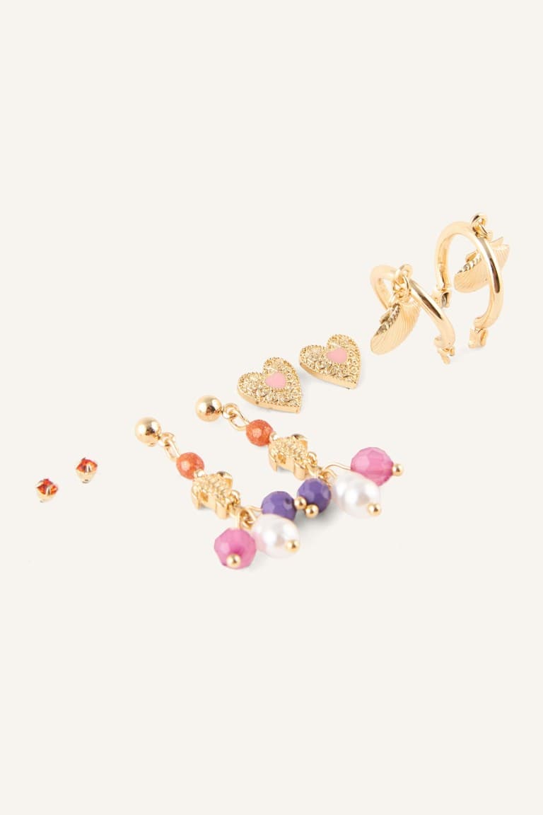 Women 4-Piece Earring Set