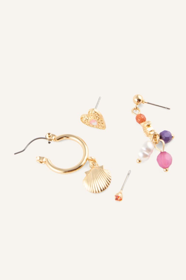 Women 4-Piece Earring Set
