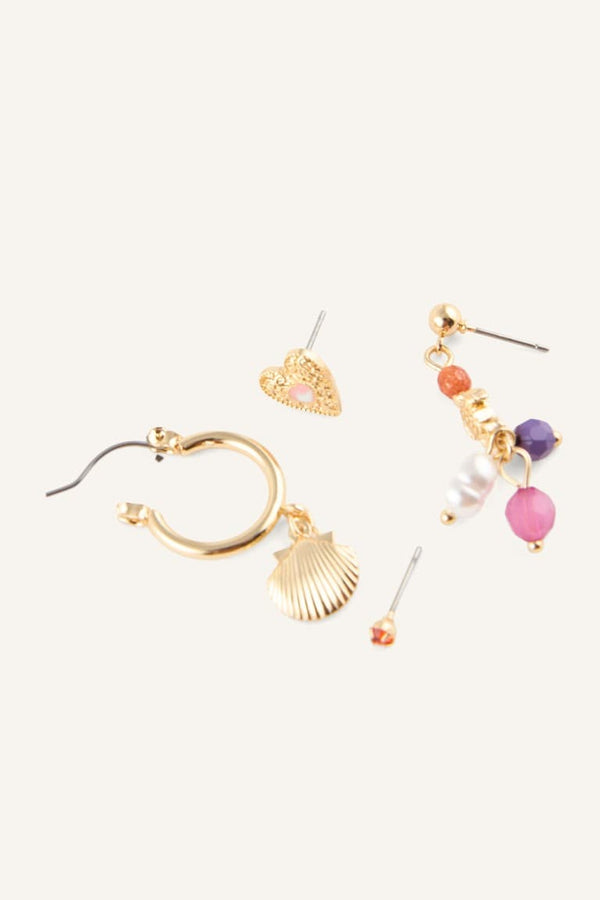 Women 4-Piece Earring Set