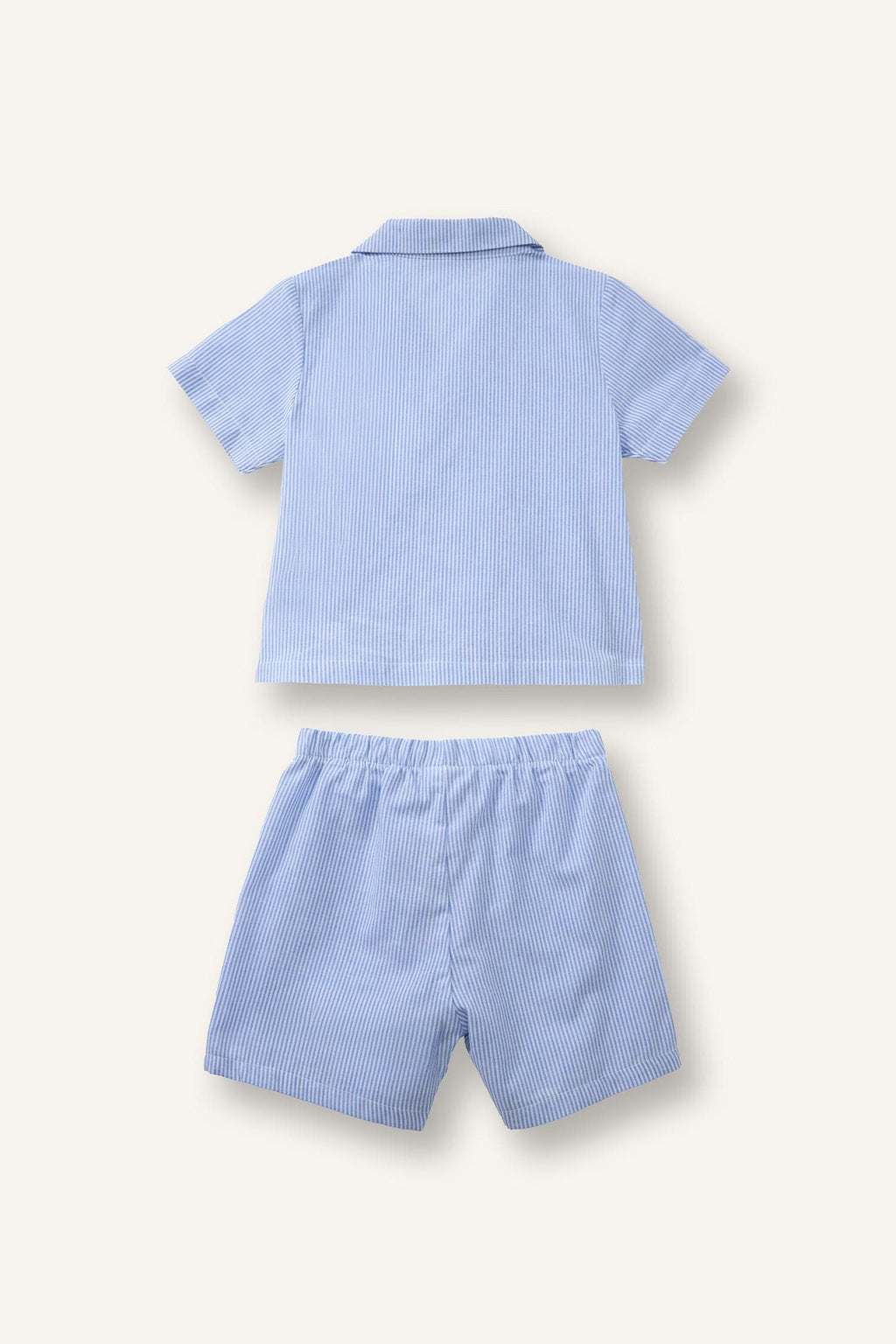 100% Cotton Printed Short Sleeve Top Shorts Bottom 2 Pcs Pajama Set Boys