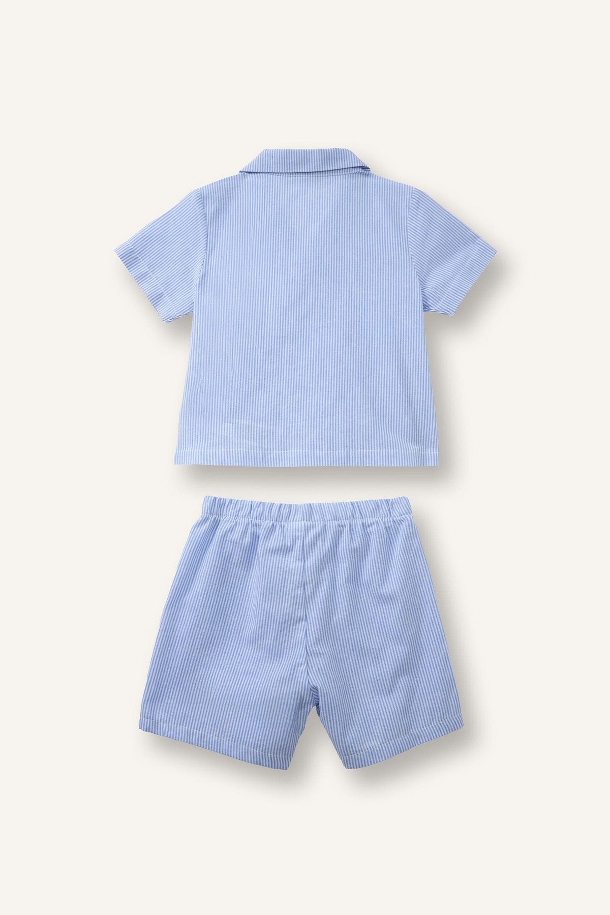 100% Cotton Printed Short Sleeve Top Shorts Bottom 2 Pcs Pajama Set Boys