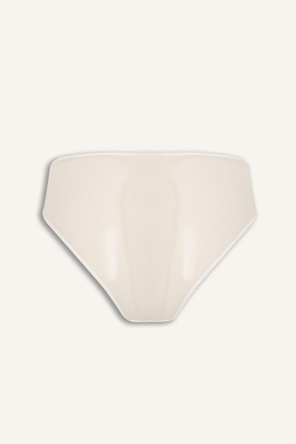 Lace Detailed Embroidery Slip Ecru Panties