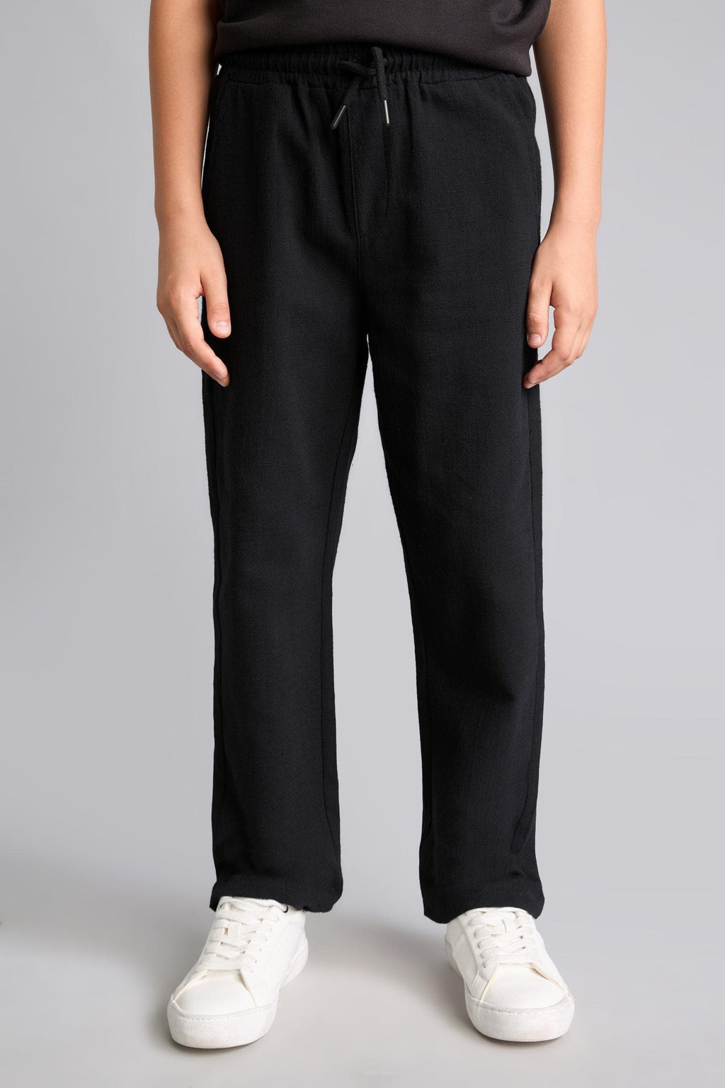 Regular 100% Cotton Fit Straight Leg Beige Pants Boy