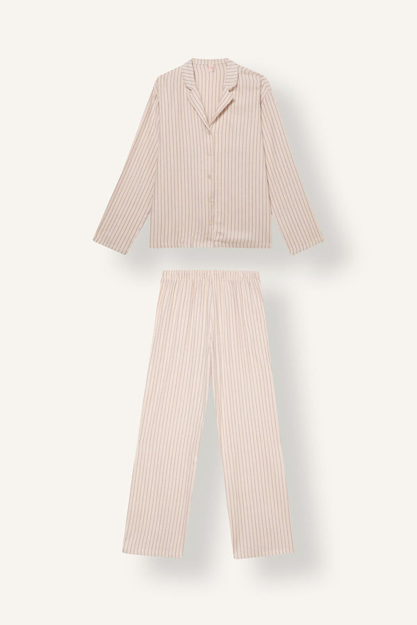 Regular Fit Long Sleeve Striped 2-Pack Flannel Pajama Set