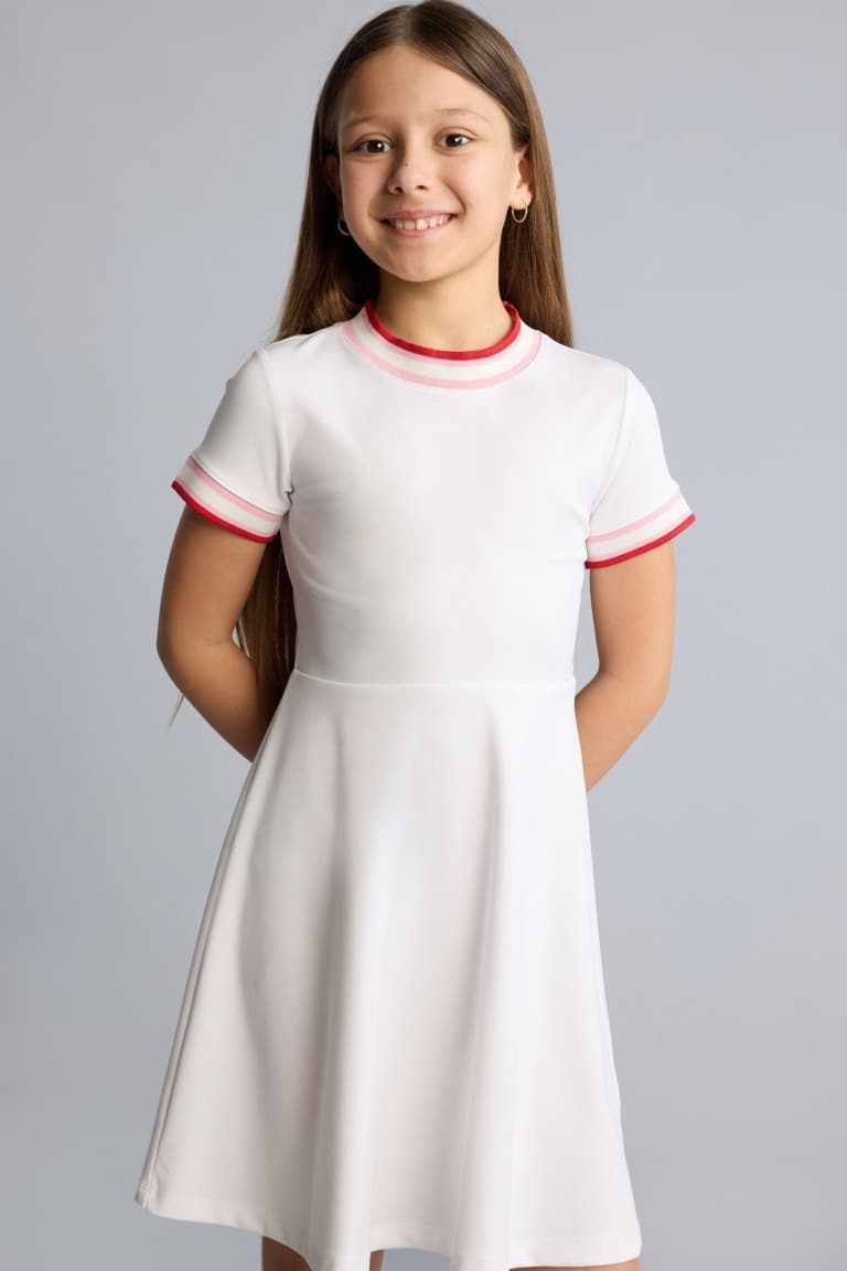Half Sleeve Combed Cotton Dress Girl