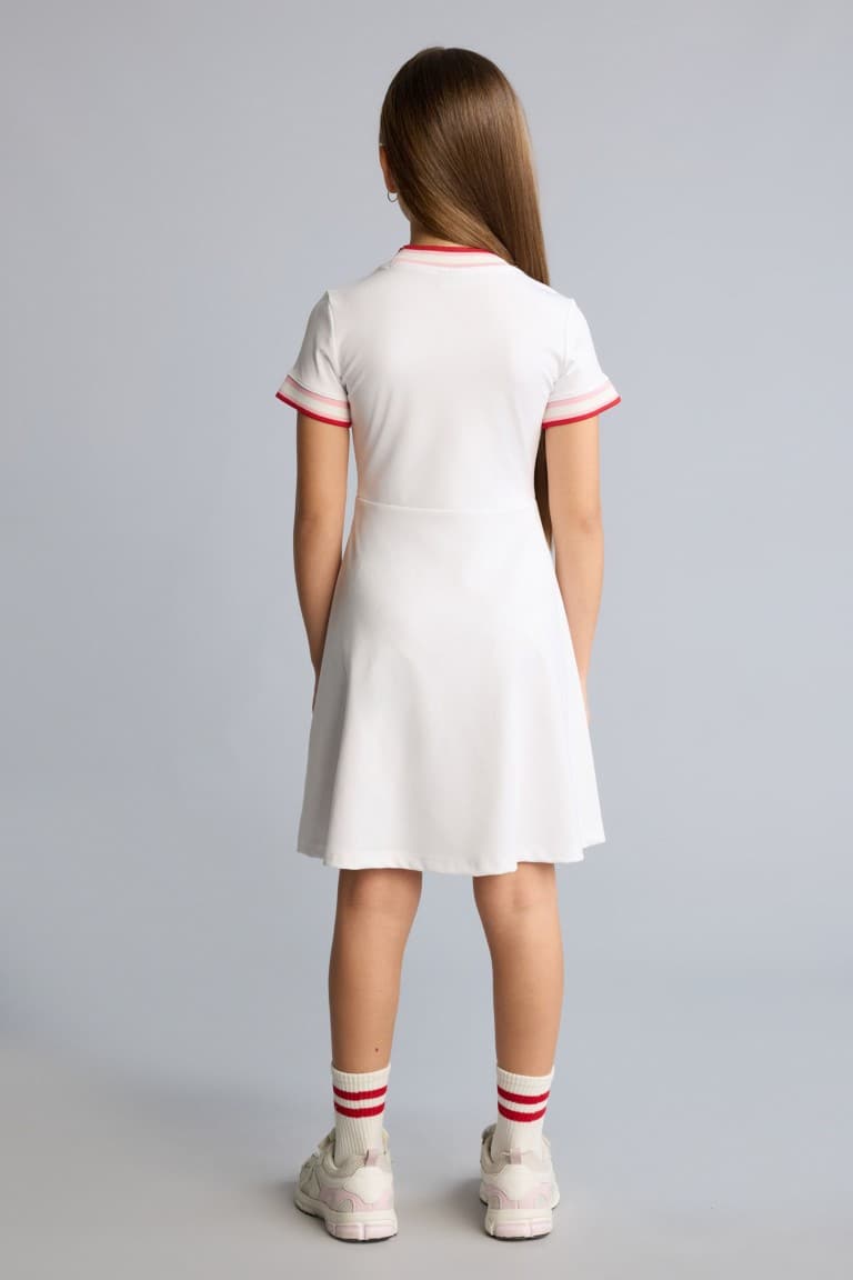 Half Sleeve Combed Cotton Dress Girl