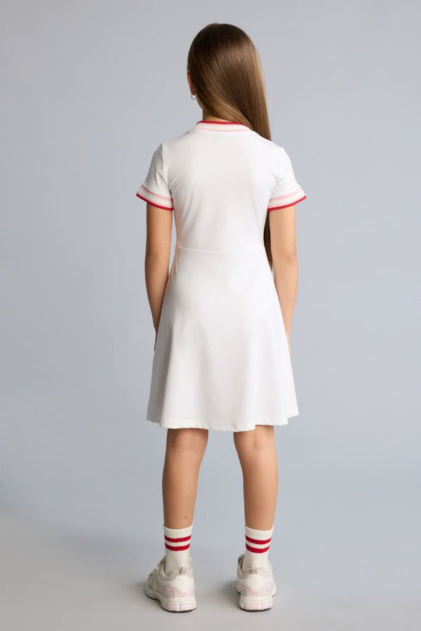 Half Sleeve Combed Cotton Dress Girl