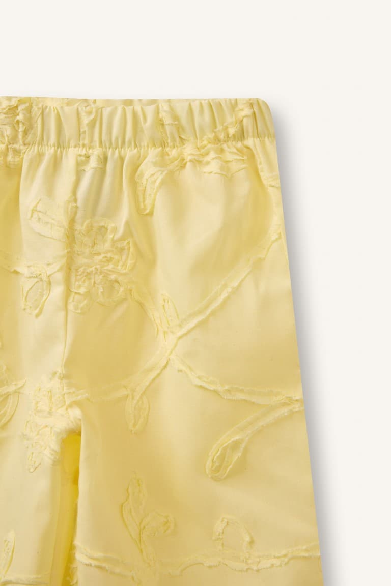 Wide Leg 3D Poplin Pants Baby Girl