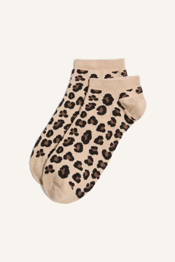 Women Animal Printed 5-Pack Cotton Booties Socks