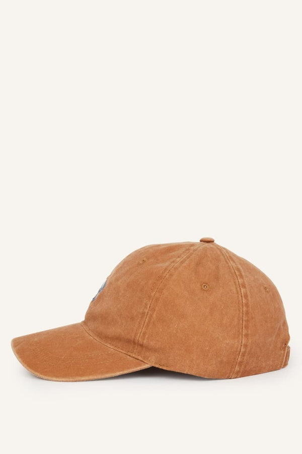 Mens Embroidered Cotton Cap Khaki Hat