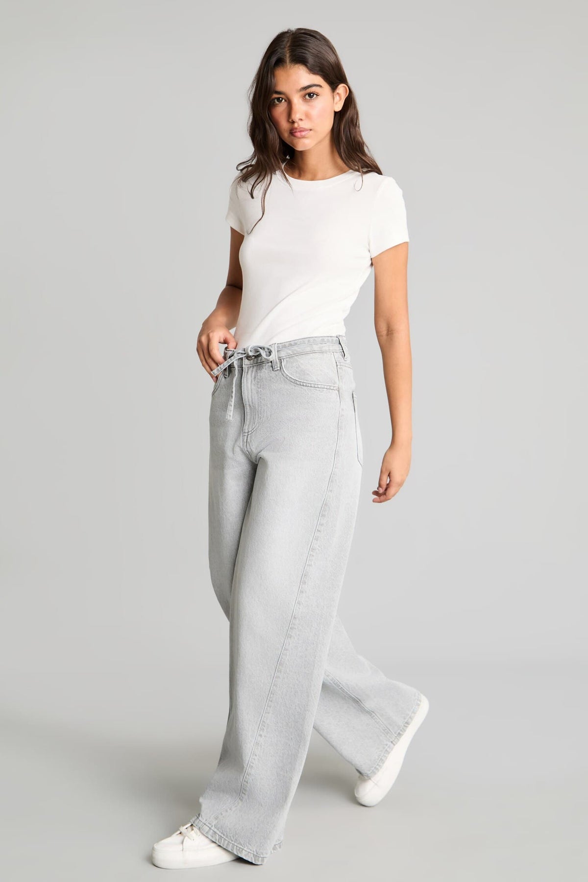 Wide Leg High Waist Straight Leg Long Jeans Main image