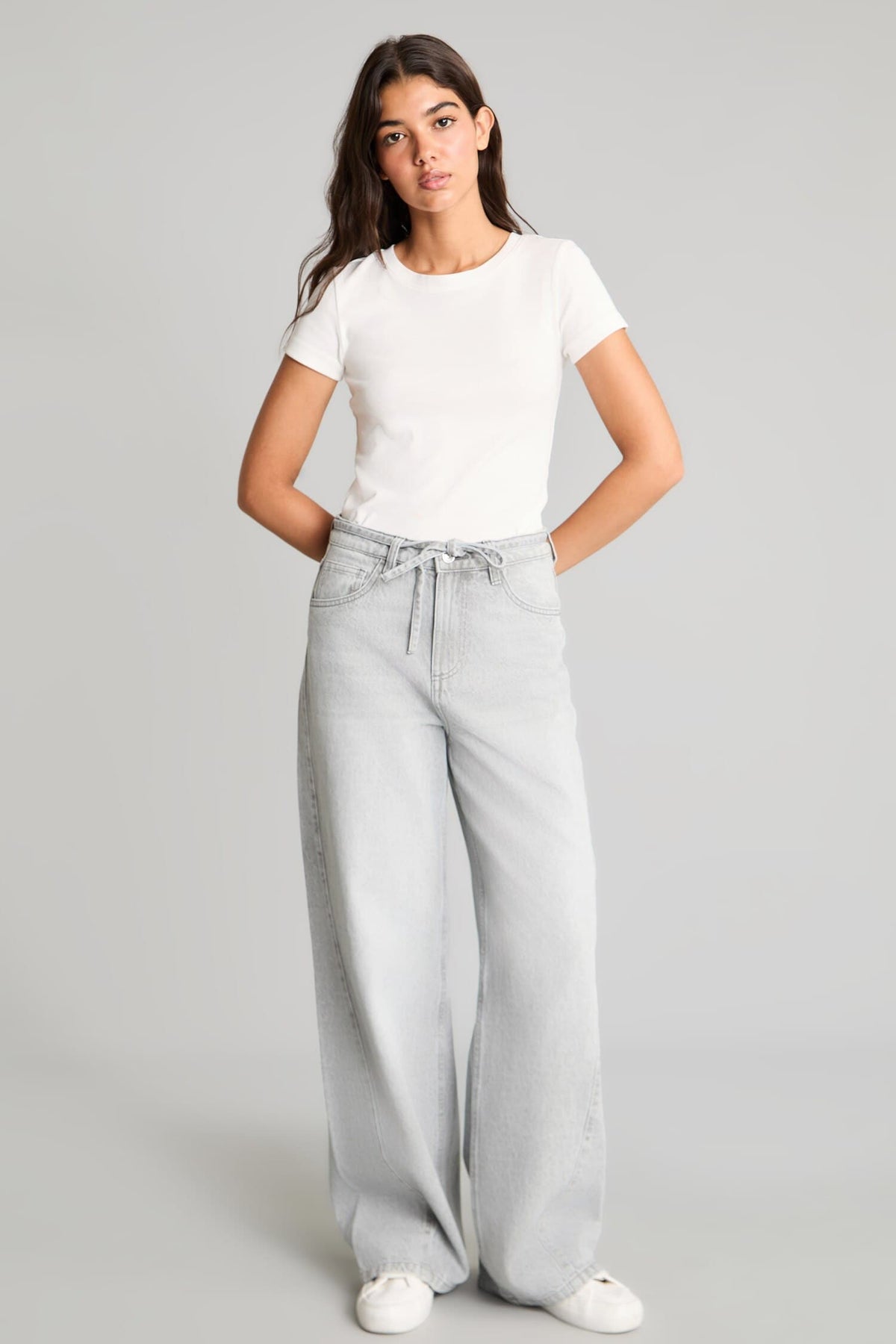 Wide Leg High Waist Straight Leg Long Jeans