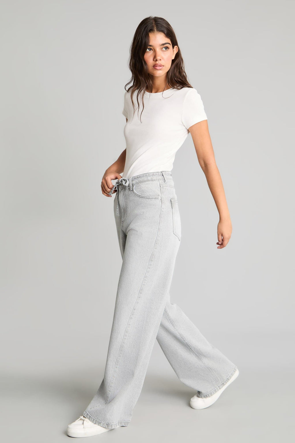 Wide Leg High Waist Straight Leg Long Jeans