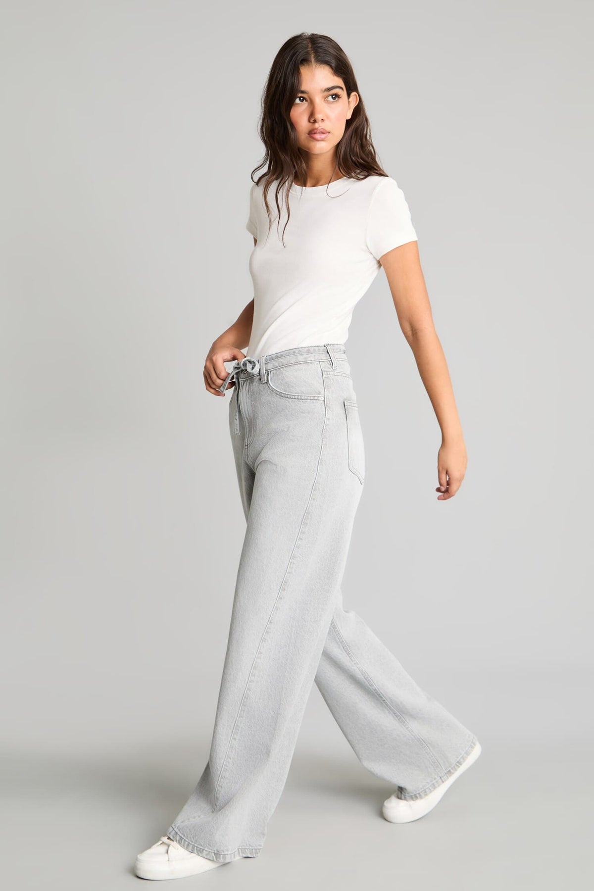 Wide Leg High Waist Straight Leg Long Jeans