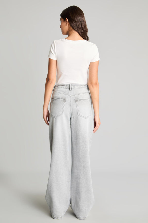 Wide Leg High Waist Straight Leg Long Jeans