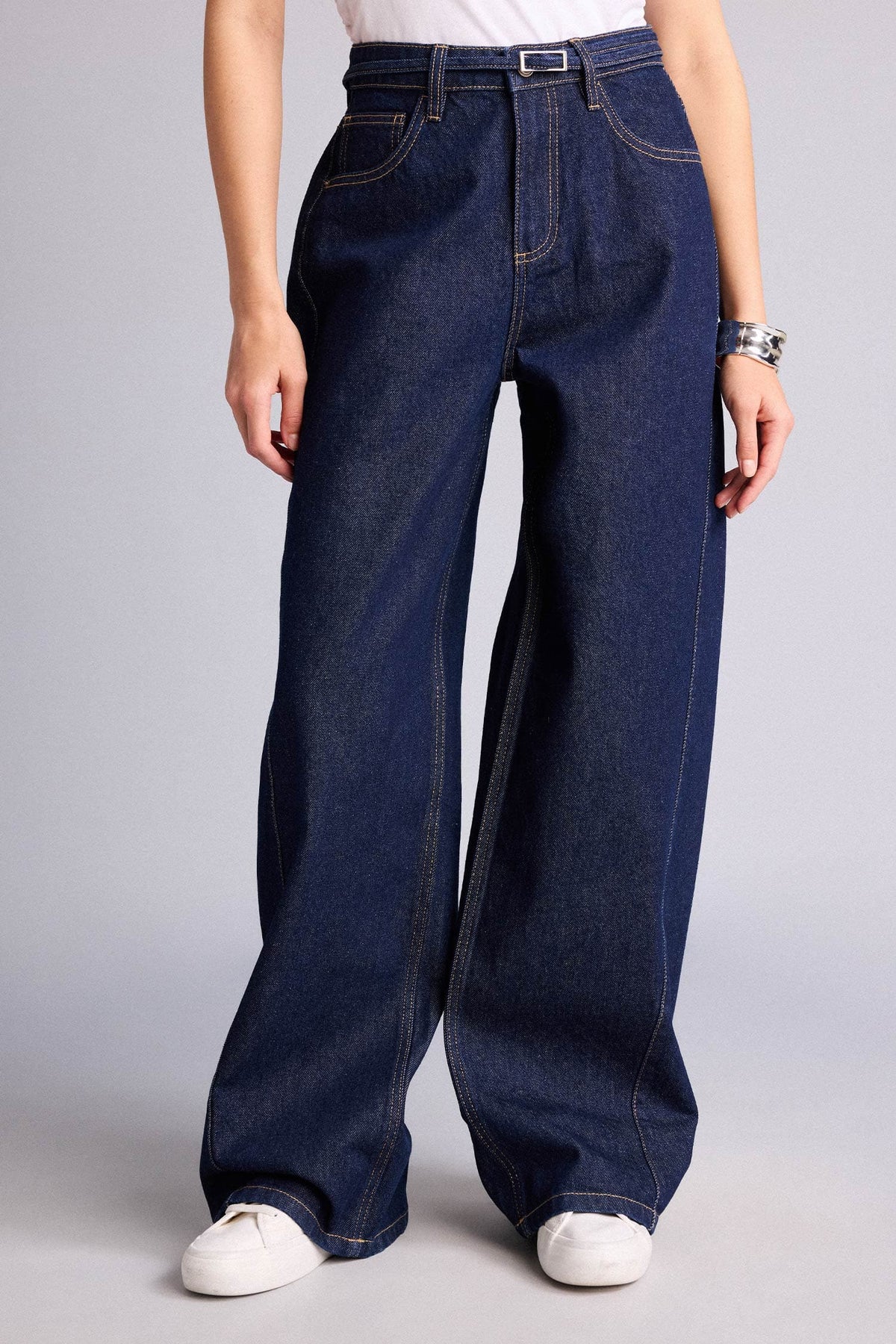 Wide Leg High Waist Straight Leg Long Jeans