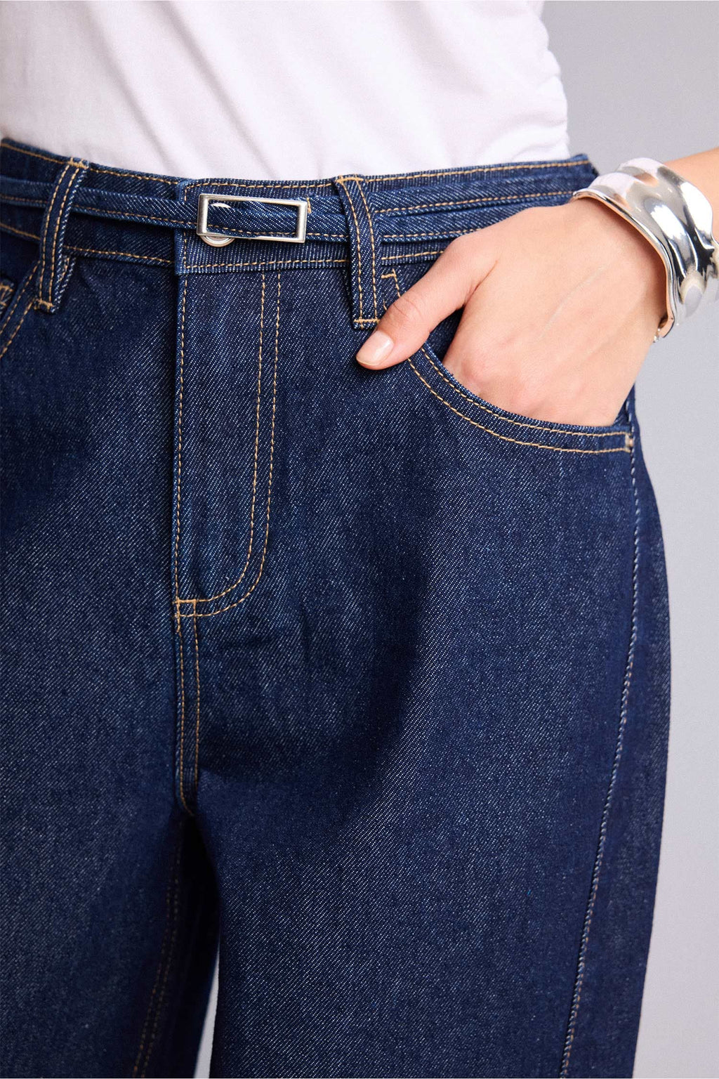 Wide Leg High Waist Straight Leg Long Jeans