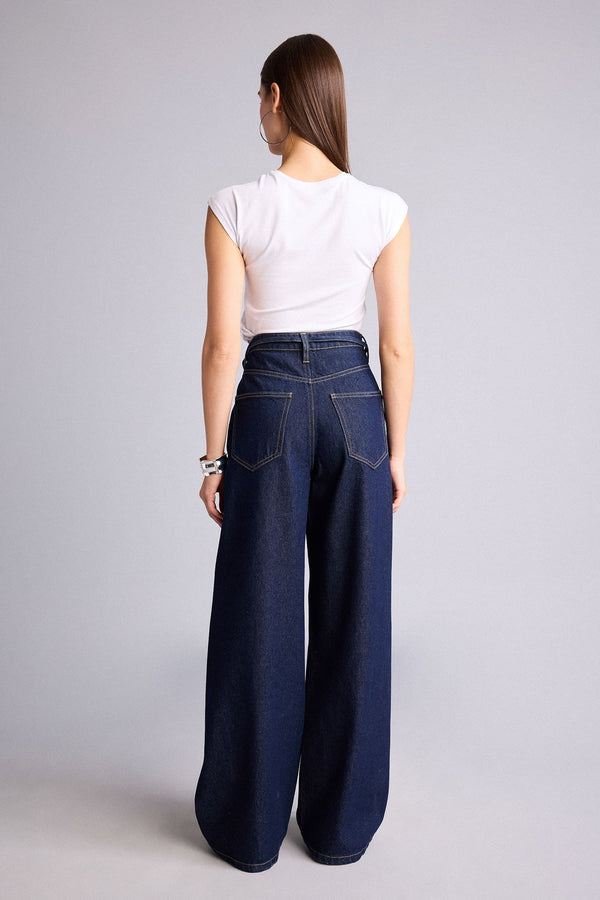 Wide Leg High Waist Straight Leg Long Jeans