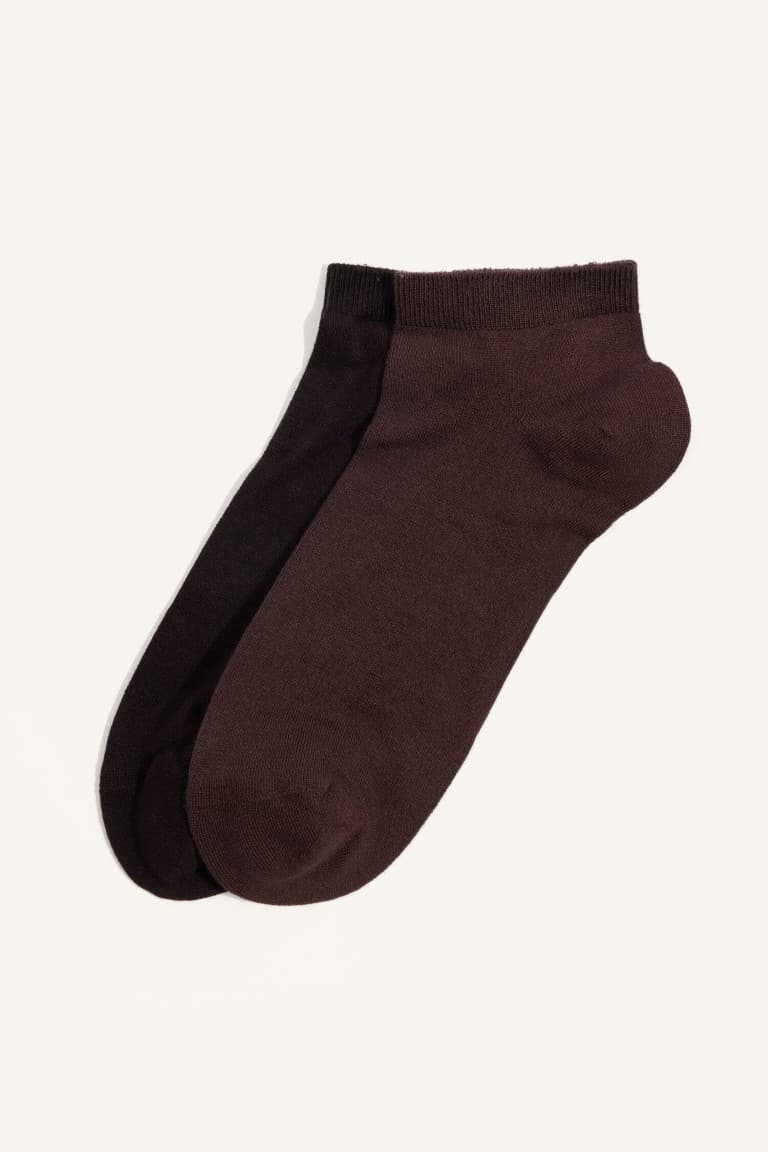 Mens Seamless 2-Pack Modal Booties Socks
