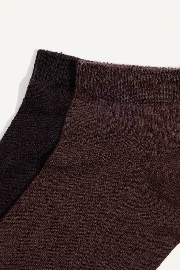 Mens Seamless 2-Pack Modal Booties Socks