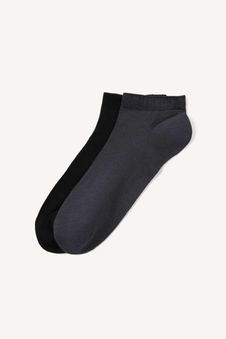 Mens Seamless 2-Pack Modal Booties Socks Main image
