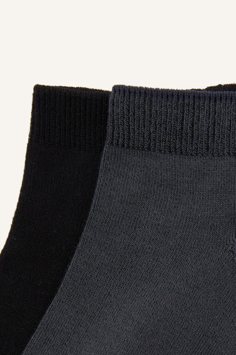 Mens Seamless 2-Pack Modal Booties Socks