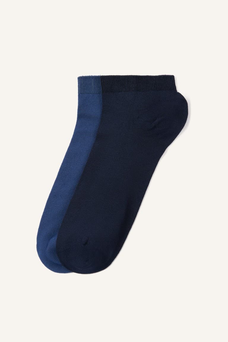 Mens Seamless 2-Pack Modal Booties Socks