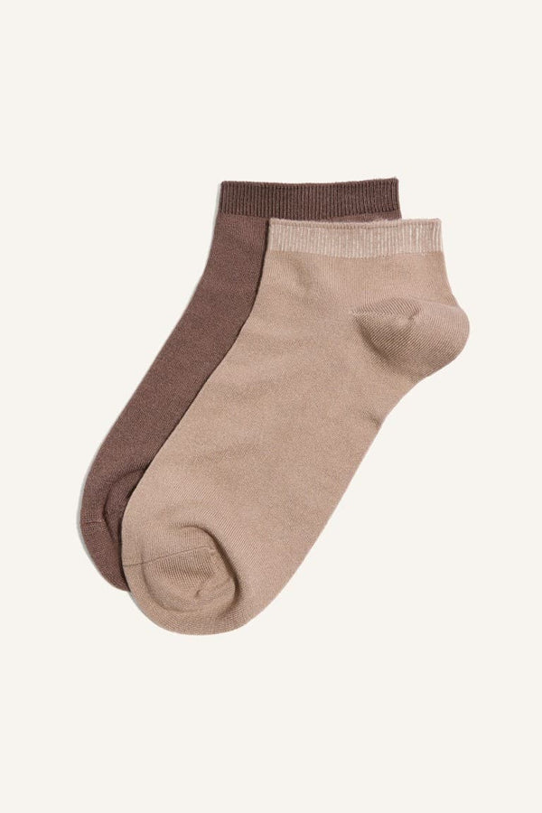 Women Seamless 2-Pack Modal Booties Socks