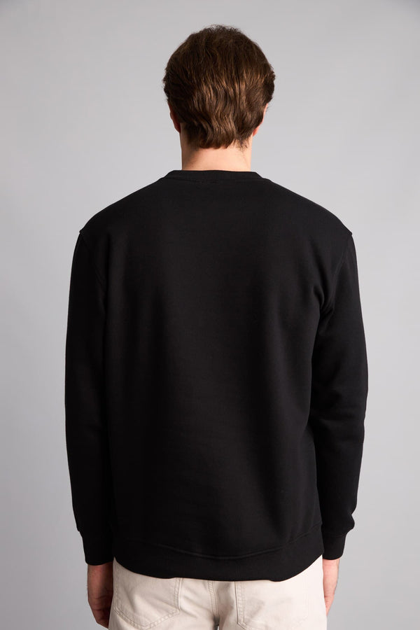 Regular Fit Crew Neck Thick Fabric Sweatshirt